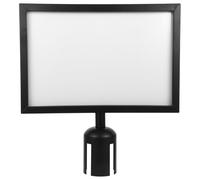 Operitacx Inserts De Garde-corps Toppers De Signe De Poteau Support Daffiche Cadre De Signalisation Double Face Porte-affiche A4 Version Horizontale Acier Inoxydable Poteau De Bienvenue A3a4