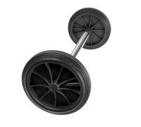 Operitacx Jeu de 1 Roue en Plastique pour Poubelle Extérieure, de Bruit et Maniabilité Améliorée, pour Bureaux et Lieux Publics