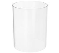 Operitacx -jour Anti-vent Pratique en Verre Borosilicate Transparent pour Bougies, Tube Ouvert Simple et Chic pour Bougeoirs D'intérieur