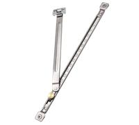 Operitacx Limiteur de Fenêtre en Acier Inoxydable Argenté Support Télescopique Verrouillable et Réglable sans Perçage et Limitation D'ouverture des Fenêtres pour Sécurité
