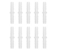 Operitacx Lot de 10 raccords cannelés en Plastique pour Tuyau d'arrosage : rallonge de Tuyau cannelée en Plastique pour système de brumisation de 0,28 Pouce (7,1 mm) - Accessoire de