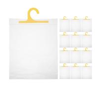 Operitacx Lot de 25 pochettes transparentes suspendues pour salle de classe, sacs de rangement auto-scellants en PE avec crochet, pochettes transparentes pour fournitures scolaires et bibliothèque.