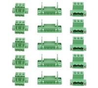 Operitacx Lot de 5 connecteurs de fils enfichables sans soudure, borniers électriques à connexion rapide mâle/femelle en plastique, connecteurs à insertion sans soudure pour câblage domestique