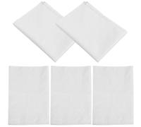 Operitacx Lot de 5 Paquet Tissés Blancs en PP Imperméables Multi-usages Solides pour Stockage et Collecte des Déchets