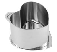 Operitacx Moule à Sushi en Acier Inoxydable, Forme Cœur Triangle DIY | Outil Pratique pour Banquet Desserts et Fêtes, Argenté, pour Savonnette Artisanal et Sushi