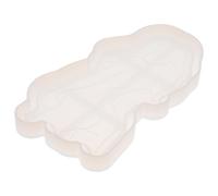 Operitacx Moule en Silicone pour Bricolage DIY, Résistant la Casse et Non Déformable, pour Moule à Assiette Créative en Silicone Blanc