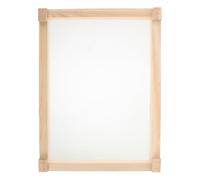 Operitacx Outil Portable Fabrication de Parfum Tamis Carré en Bois et Maille Beige, pour Aromathérapie et Festival DIY