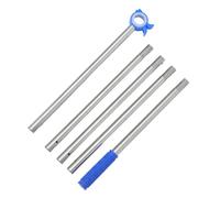 Operitacx Ouvre-fenêtre de Plafond Télescopique en Métal et Plastique Crochet de Canard, Tringle Réglable de 74 Pouces pour Fenêtres Hautes, la Cuisine et École
