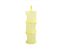 Operitacx Panier à Linge Pliable En Filet Suspendu Peluche Séchoir Coupe-vent Organisateur De Stockage Suspendu En Maille Filet Sec Panier Pliable Pendaison Jouet