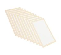 Operitacx Papier Xuan Beige pour Calligraphie Chinoise, Léger et Non Pénétrant, 10 Feuilles Rectangulaires pour Peinture à L'encre et Calligraphie