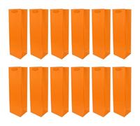 Operitacx Paquet d'Emballage pour Vin Lot de 12 en Papier Kraft Épais, Pochette Format 11X9X35 CM, Pratique pour Transport et Coffret Présent Vin Rouge