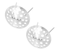Operitacx Passoire à Thé Filtre Sphérique en Acier Inoxydable Argenté 2pcs à Trous Ultra-fins pour Bec Verseur de Thé de Théière en Argile Violette Bureau et Maison