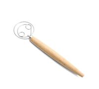Operitacx Pâte en Acier Inoxydable Double Cercle, Outil à Main pour Gâteaux et Desserts, Facile à Nettoyer, Cuisine et Pâtisserie Familiale