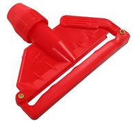 Operitacx Pince de Remplacement Accessoire pour Serpillière de Ménage en Plastique Rouge Fixation Fiable et Robuste pour Balai à Franges Détachable pour Tête de Balai