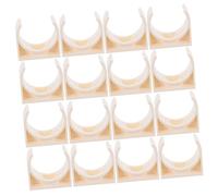 Operitacx Pinces en Pvc Beige Forme en U, Fixation Sécurisée et Installation Facile Lot de 40 pour Tuyaux Eau et Conduits Électriques pour Rénovation et Usage Industriel