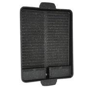 Operitacx Plaque de Barbecue Portable Noir en Alliage D'aluminium Poêle Légère Antiadhésive pour Cuisson Extérieure et Camping de Poulet et Porc