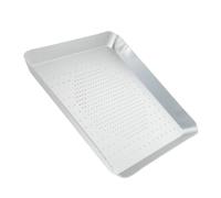 Operitacx Plaque de Cuisson Perforée Conductivité Thermique et Démoulage Facile pour Pizza en Alliage D'aluminium Argenté Cuisson Maison Pâtisserie
