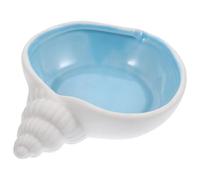Operitacx Plat à Bijoux Plateau à Bonbons en Céramique Blanc de Conque Délicate, Organiseur de Bijoux et pour Décoration et Rangement Table