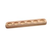 Operitacx Plateau à Œufs En Bois D’acacia Porte-œufs Pour 6 Œufs Rangement Protecteur Anti-casse Support Pratique Cuisine Et Réfrigérateur De Poule Design Naturel