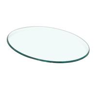 Operitacx Plateau de Table Verre Trempé Surface Transparente Épaisse Résistante aux Chocs Protecteur pour Tables de Salle à Manger Salons de Jardin et Hôtels