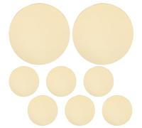Operitacx Plateau Miroir Rond en Acrylique (Lot de 8), présentoir Circulaire pour Centre de Table, Assiette décorative dorée de 15 cm pour Bougies, idéale pour Les compositions de Mariage.