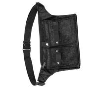 Operitacx Pochette à Ciseaux de Coiffeur Multifonctionnelle en Toile Résistante, Paquet Banane Ajustable Taille Unique pour Outils de Coiffure, Rangement Sécurisé pour Peignes et Brosses -