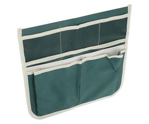 Operitacx Pochette à Outils de Jardin en Tissu Oxford 600d Vert Grand Espace de Rangement, Suspendue Repose-Genoux pour Jardinage Confortable