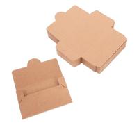 Operitacx Pochettes Compatible Polyvalent Écriture Possible en Papier Kraft 50 Pièces pour Cartes de Crédit et Cartes de Bibliothèque pour Commerçants et Restaurants
