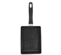 Operitacx Poêle à Tamagoyaki en Aluminium Antiadhésive, Manche Résistant | Noir, Revêtement Antiadhésif, pour Burgers et Tamagoyaki, Usage Barbecue ou Camping Extérieur