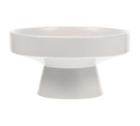 Operitacx Présentoir à Fruits en Céramique Blanc sur Pied Grand Plateau, Décoration Élégante et Rangement Pratique pour Buffet ou Bureau