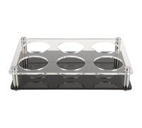 Operitacx Présentoir Acrylique pour 6 Verres Shooter, Plateau Solide et Élégant, pour Servir Vin Lors de Fêtes et Expositions