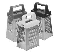 Operitacx Râpes à Légumes pour Trancher et Râper en Acier Inoxydable Lot de 3 Résistantes à la Rouille Râpe Manuelle Multifonction 4 Faces Cuisine