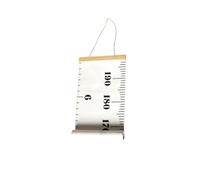 Operitacx Règle de Croissance en Taille Murale pour Garçon Fille en Pin et Tissu Corde, Décoration Sécurisée pour Chambre D'garçon et Filles et Nurserie Intérieure