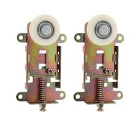 Operitacx Roulettes pour Porte Coulissante de Placard 2pcs en Métal Installation Facile Kit de Quincaillerie pour Dressing et Meuble DIY