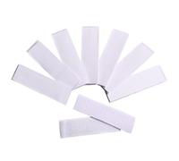 Operitacx Ruban Adhésif Auto-agrippant Blanc en Nylon Facile à Coller et Retirer 5pcs, Bande Réutilisable pour Décoration de Bureau et Garage