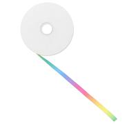 Operitacx Ruban en Satin Double Face Multicolore Arc-en-ciel 9 Mm en Polyester Doux pour Accessoires de Vêtements et Projets Créatifs, Rouleau de 50 Yards