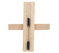 Operitacx Sablier Mural Rotatif pour Sauna - 15 Minutes, décoration pour Sauna, sablier à Sable Noir Haute température pour Usage Domestique