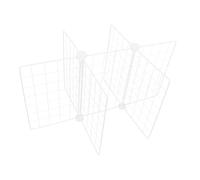 Operitacx Séparateur Métallique pour Congélateur en Fer Forgé 6 Grilles Structure Fine Entretien Facile pour Maison et Garde-manger