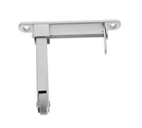 Operitacx Séquenceur de Porte Coupe-feu Mécanisme Automatique de Fermeture en Métal Argenté Coordinateur pour Porte Double, Design Pratique Adapté aux Espaces Étroits