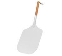 Operitacx Spatule à Gâteau Mousse en Aluminium avec Manche en Bois, Pelle à Pizza Sûre et Pratique pour Restaurants Occidentaux et Cuisson Professionnelle