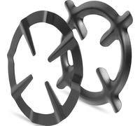 Operitacx Support Accessoire pour en Inoxydable Cuisinière à Acier Noir Gaz 2pcs, Dessous de Plat Polyvalent pour Cafetière Cuisine Domestique