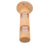 Operitacx Support de Tringle à Rideaux en Bois de Hêtre à Deux Barres 2 | Fixation Murale, Style Japonerie Minimaliste Rustique, Facile à Installer, pour Salon et Fenêtres Domestiques