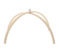 Operitacx Support Mobile Bébé en Bambou Beige pour Lit Bébé et Berceau | Structure Croisée Trous Multiples, Surface Lisse, pour Chambre D’garçon et Filles, Montage Diy, Usage Sûr