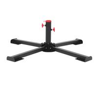 Operitacx Support Pliant pour Sapin de Noël Artificiel en Acier Inoxydable | Pied Stable pour Jardin, Usage Extérieur, Compatible Grand Parasol, Croix Renforcée Pliable