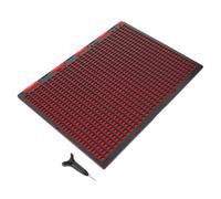 Operitacx Tableau D'écriture Braille Rentrée en Plastique 30 Cellules 27 Lignes Stylo Braille Présent pour Aveugles Maison pour Débutants