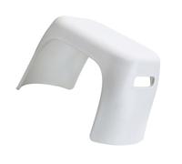 Operitacx Tabouret Compact et Empilable en PP Blanc Antidérapant pour Garçon et Filles Style Nordique Simple Siège D'appoint Sûr et Pratique pour Crèche et Salon