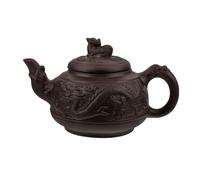 Operitacx Théière en Céramique Bouilloire Traditionnelle 800ml Vintage Poignée Ergonomique Antidérapante pour Salons de Thé et Hôtels