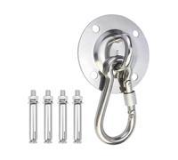 Opeximatun Crochet de Suspension Robuste, Crochet de balançoire Plafond Robuste en Acier Inoxydable, Cintre for hamac avec vis d'expansion et boulons