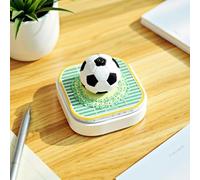 Opilroyn Calendrier 3D 2026 - Décoration de table en forme de football - Calendrier artistique sculpture en papier - Pour amateurs de sport, anniversaire, bureau, maison, enseignants, table de nuit