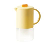 Opilroyn Carafe en verre pour jus, carafe à eau 1500 ml pour thé glacé et distributeur de boissons hermétiques pour thé, café, boissons froides/chaudes, pour réfrigérateur, café, cocktails, lait